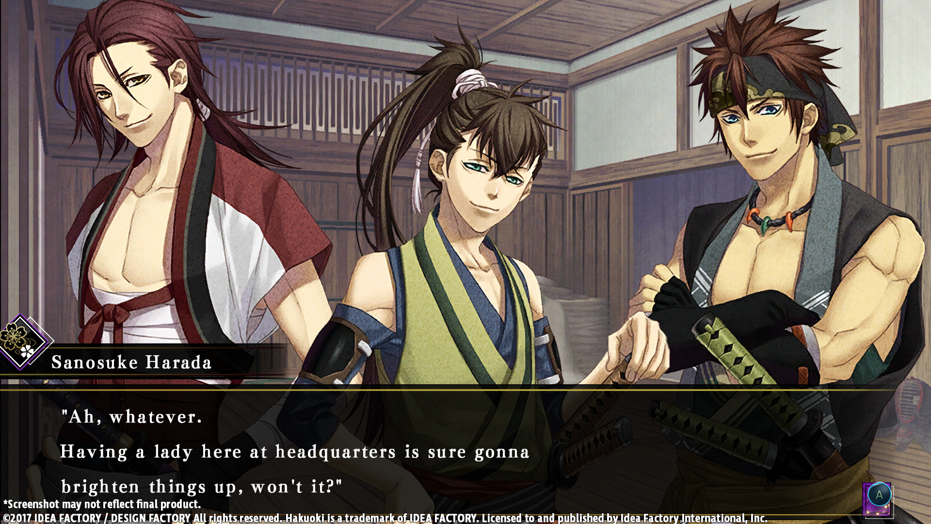 Hakuoki: Kyoto Winds screenshot 3